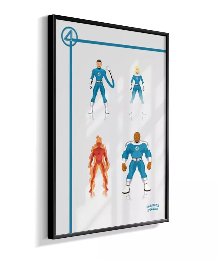 Quadro Quarteto Fantástico - Filme