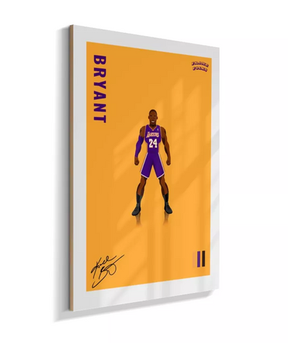 Quadro Kobe Bryant - Yellow