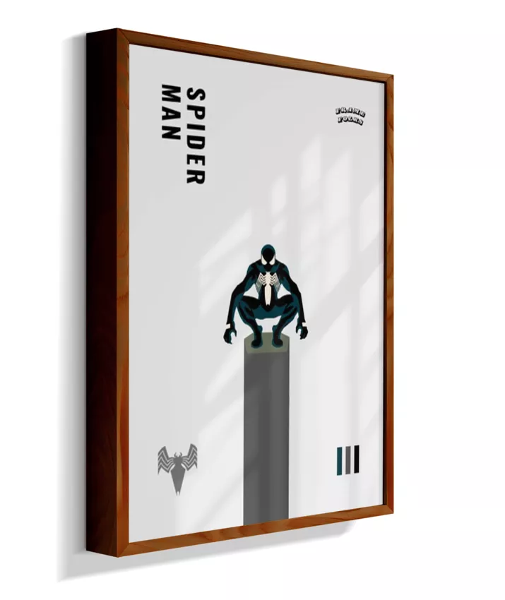 Quadro Homem Aranha Preto