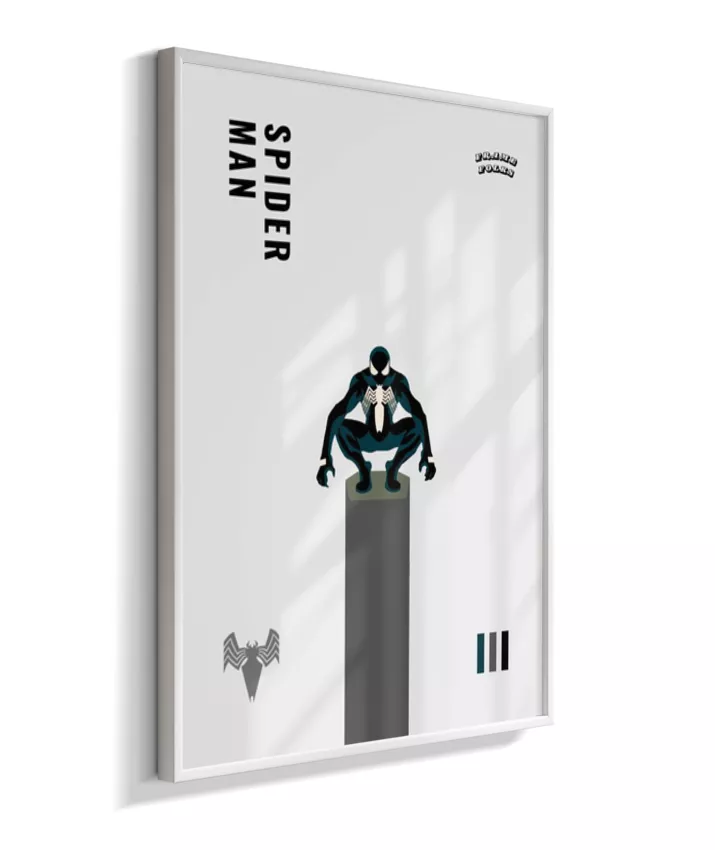 Quadro Homem Aranha Preto