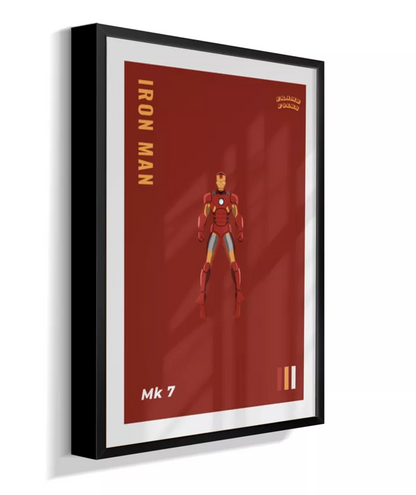 Quadro Homem de ferro - Mk 7 Red