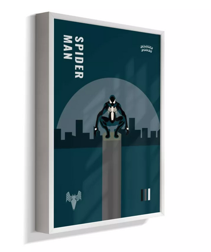 Quadro Homem Aranha Preto - Queens