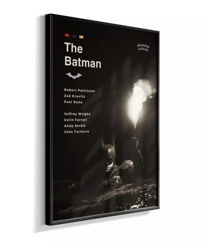 Quadro The Batman Filme - Pôster Preto