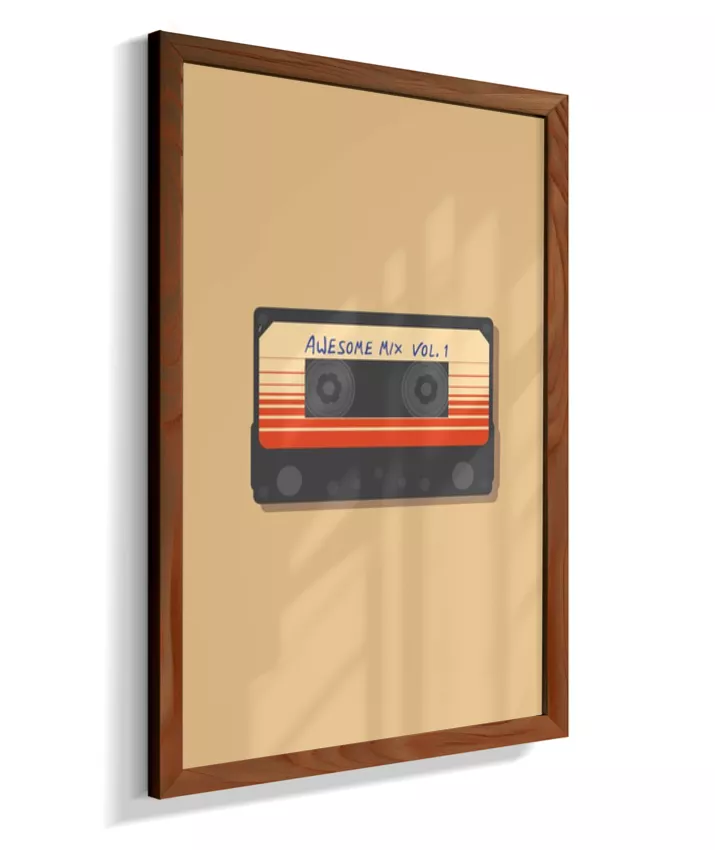 Quadro Mixtape Guardiões da Galáxia