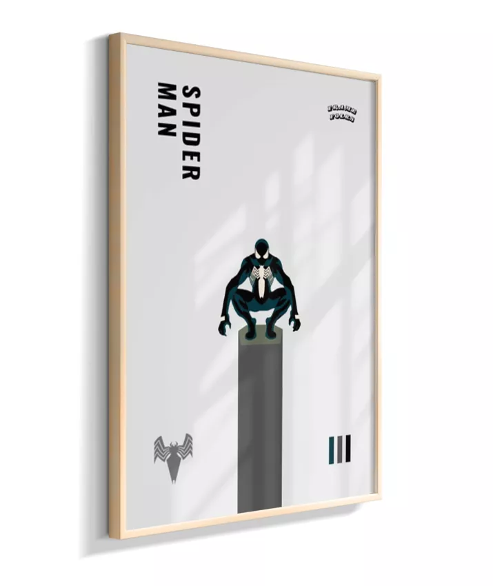 Quadro Homem Aranha Preto