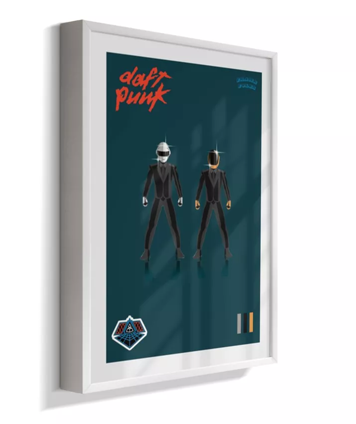 Quadro Daft Punk - Blue
