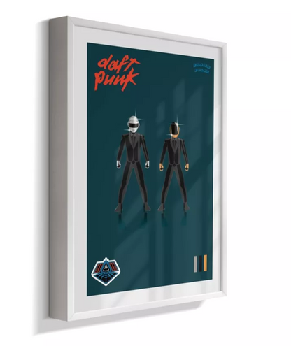 Quadro Daft Punk - Blue