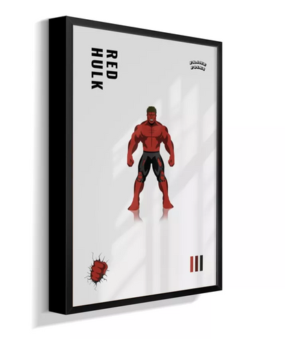 Quadro Hulk Vermelho