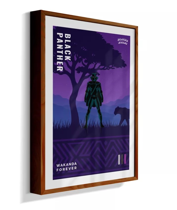 Quadro Pantera Negra - Clássico - Wakanda
