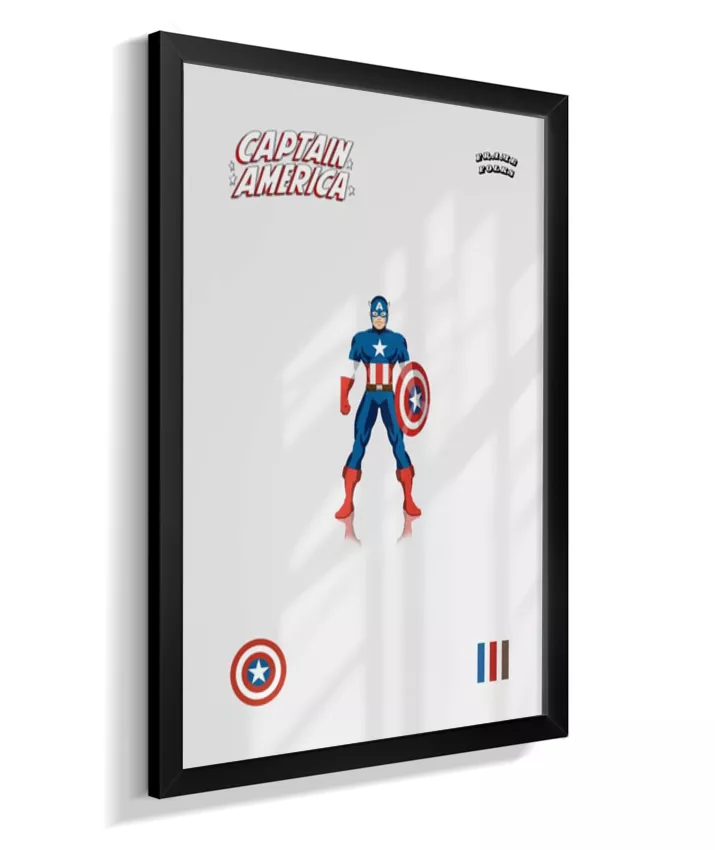 Quadro Capitão America - Clássico