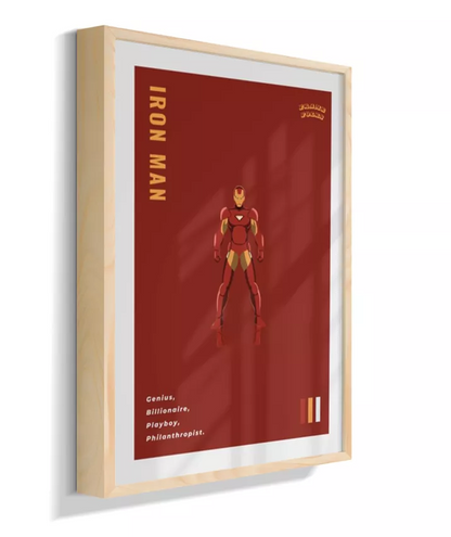 Quadro Homem de ferro - Extremis Red