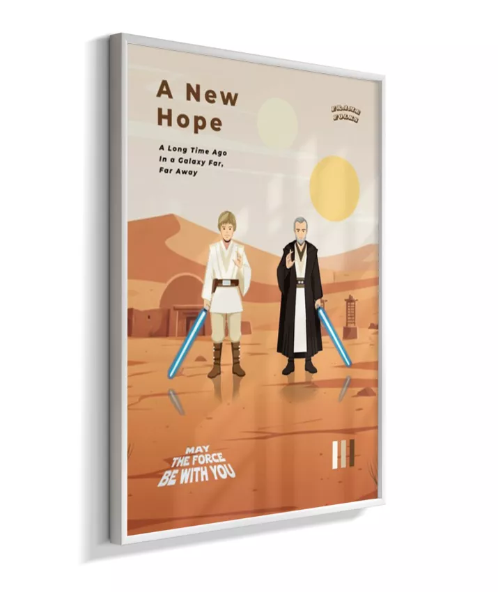 Quadro Star Wars - Uma Nova Esperança
