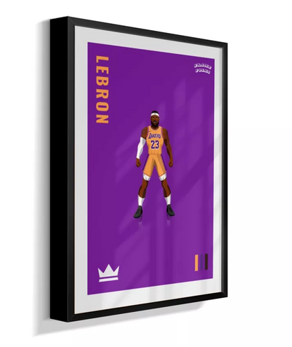 Quadro Lebron James - Purple