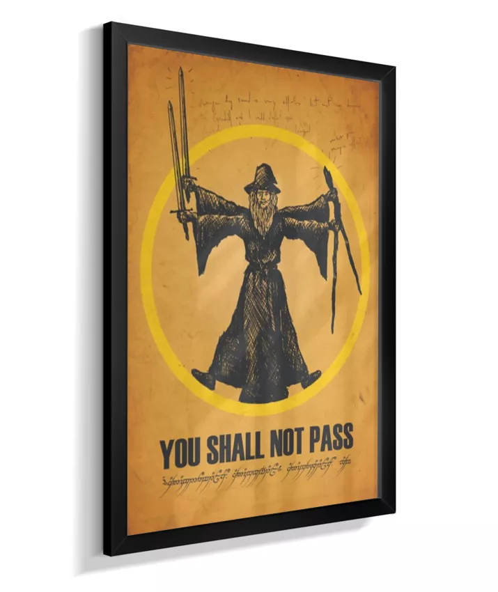 Quadro Senhor dos Anéis - You Shall Not Pass