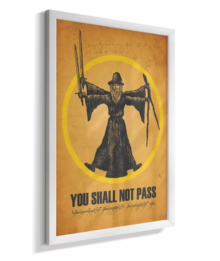 Quadro Senhor dos Anéis - You Shall Not Pass