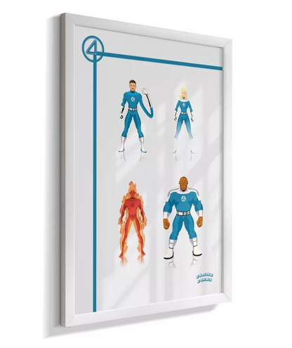 Quadro Quarteto Fantástico - Filme