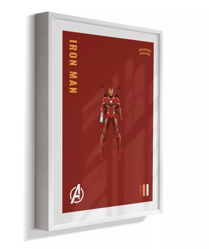 Quadro Homem de ferro - Infinity War Red