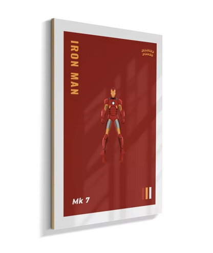 Quadro Homem de ferro - Mk 7 Red