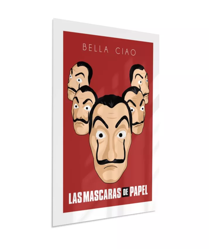 Quadro La Casa de Papel - Máscaras