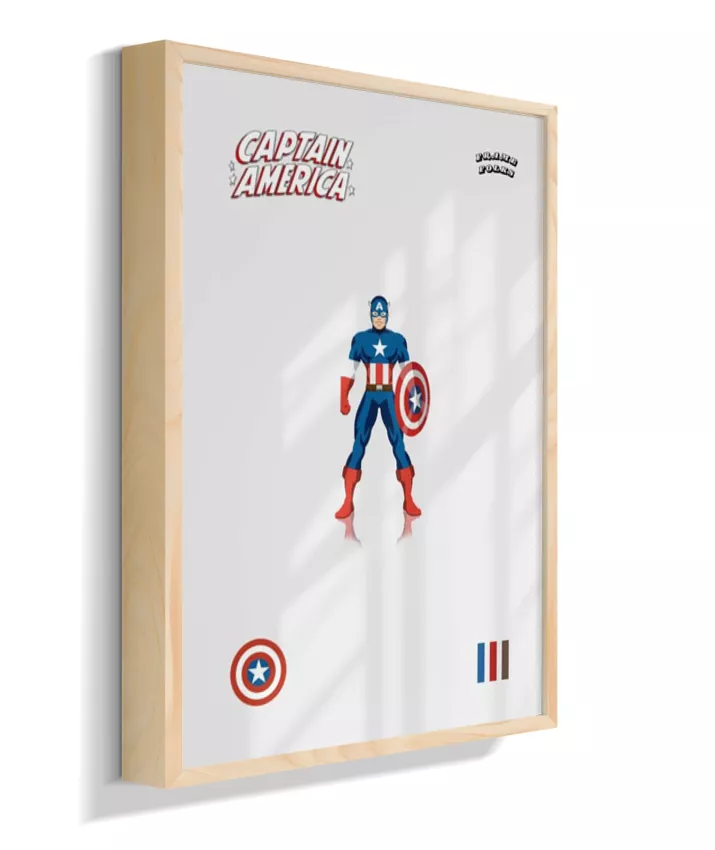 Quadro Capitão America - Clássico