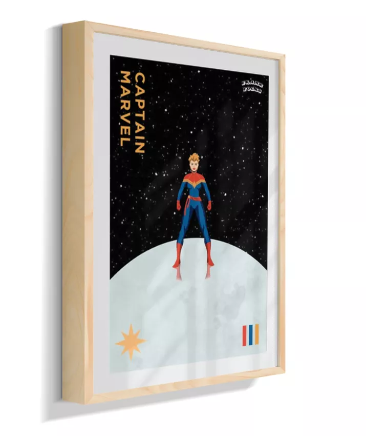 Quadro Capitã Marvel - Galáxia
