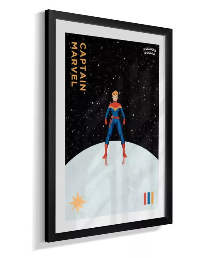 Quadro Capitã Marvel - Galáxia