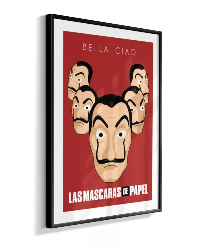 Quadro La Casa de Papel - Máscaras