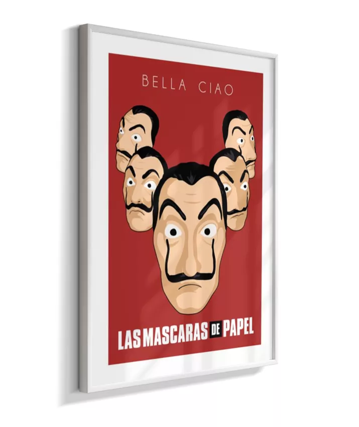 Quadro La Casa de Papel - Máscaras