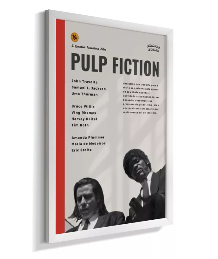 Quadro Pulp Fiction Pôster