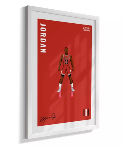 Quadro Michael Jordan - Red