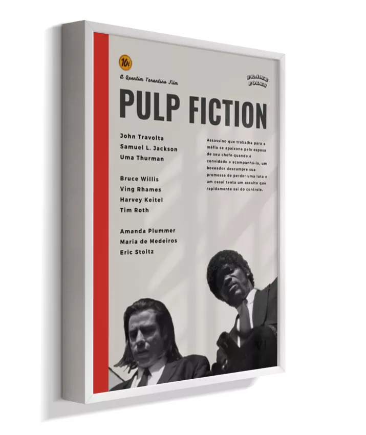Quadro Pulp Fiction Pôster