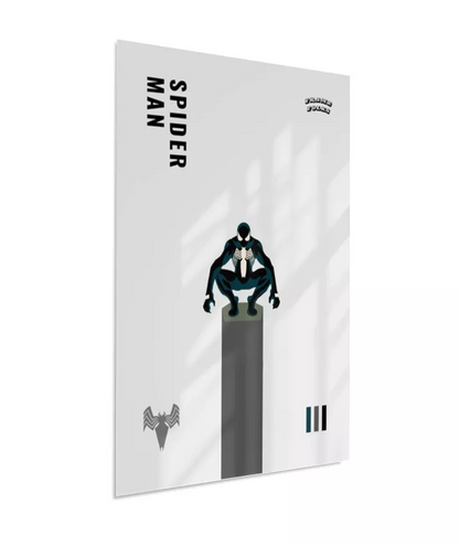 Quadro Homem Aranha Preto