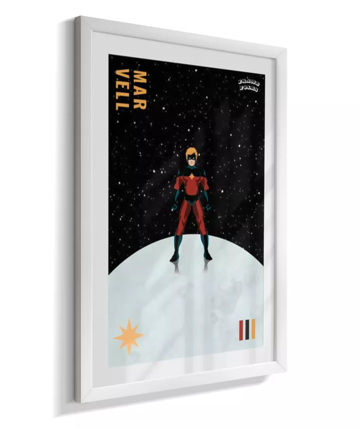 Quadro Capitão Marvel