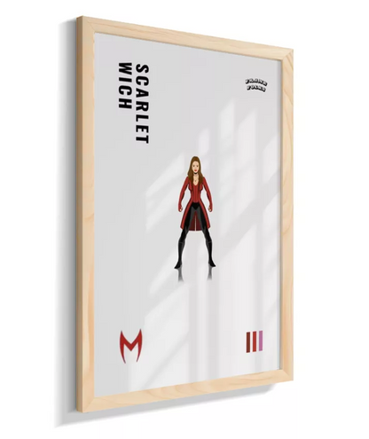 Quadro Feiticeira Escarlate - Vingadores