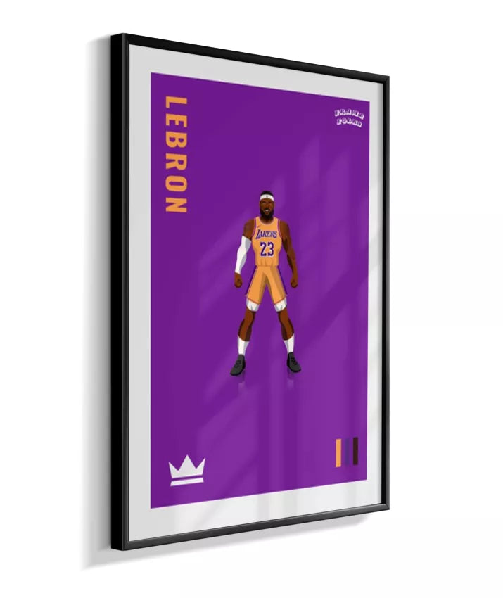 Quadro Lebron James - Purple