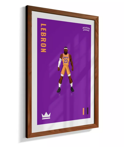 Quadro Lebron James - Purple