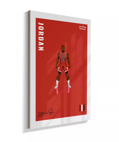 Quadro Michael Jordan - Red