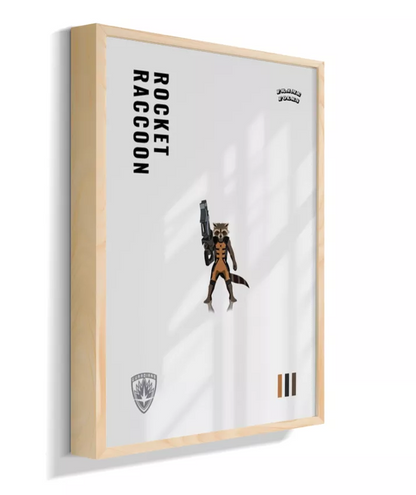 Quadro Rocket Raccoon - Guardiões da Galaxia