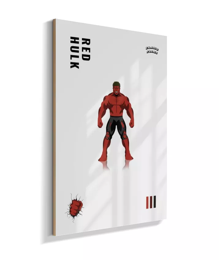 Quadro Hulk Vermelho
