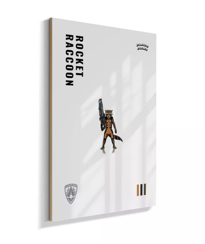 Quadro Rocket Raccoon - Guardiões da Galaxia