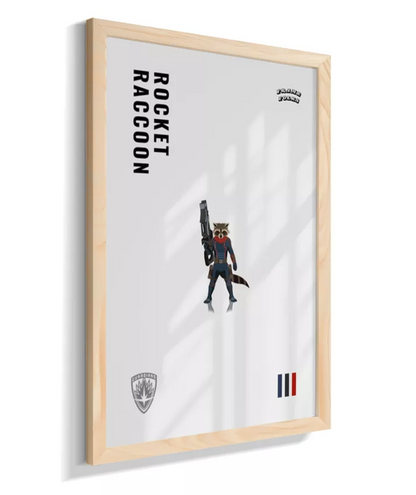 Quadro Rocket Raccoon - Guardiões da Galaxia V. 3
