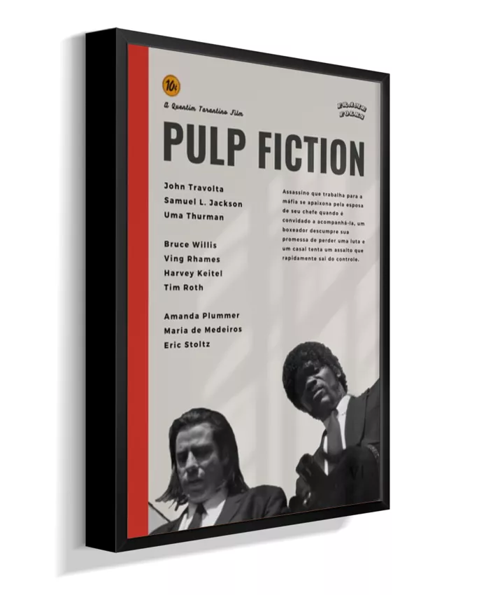 Quadro Pulp Fiction Pôster
