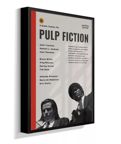 Quadro Pulp Fiction Pôster