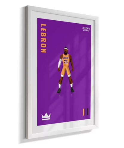 Quadro Lebron James - Purple