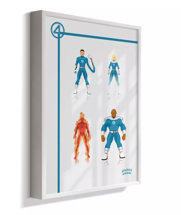 Quadro Quarteto Fantástico - Filme