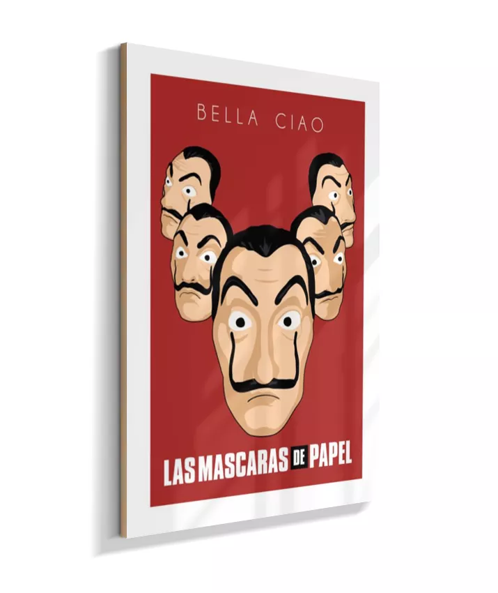 Quadro La Casa de Papel - Máscaras