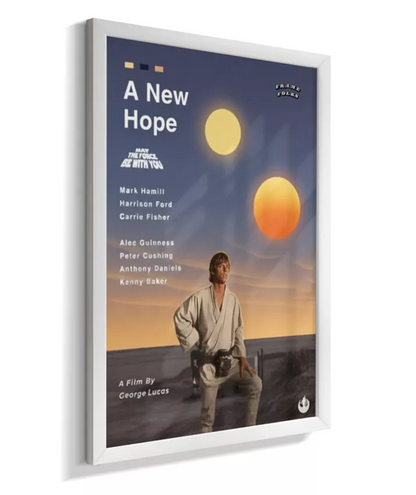 Quadro Star Wars - Uma Nova Esperança - Pôster
